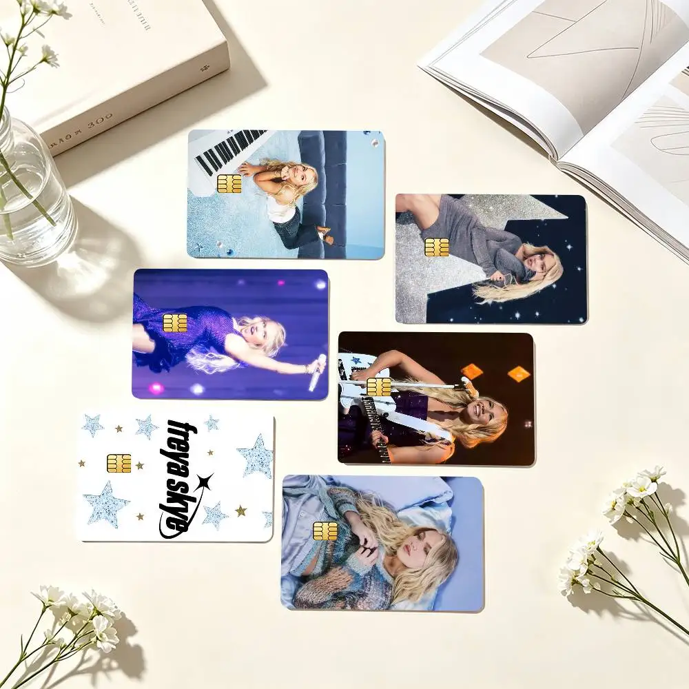 F-Freya Skye Pop Singer Credit Card HD Stickers Small Chip Waterproof Sticker Game Card Decal Gift