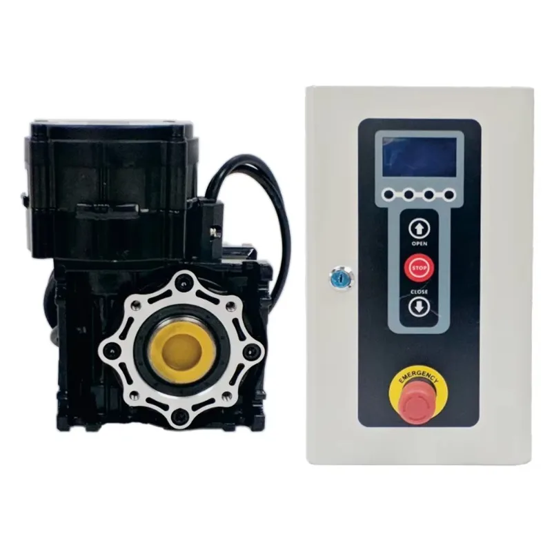 Garage Container Door Equipped With Modern AC Motor Absolute Encoder And Mechanical Brake Control System Stable Reliable