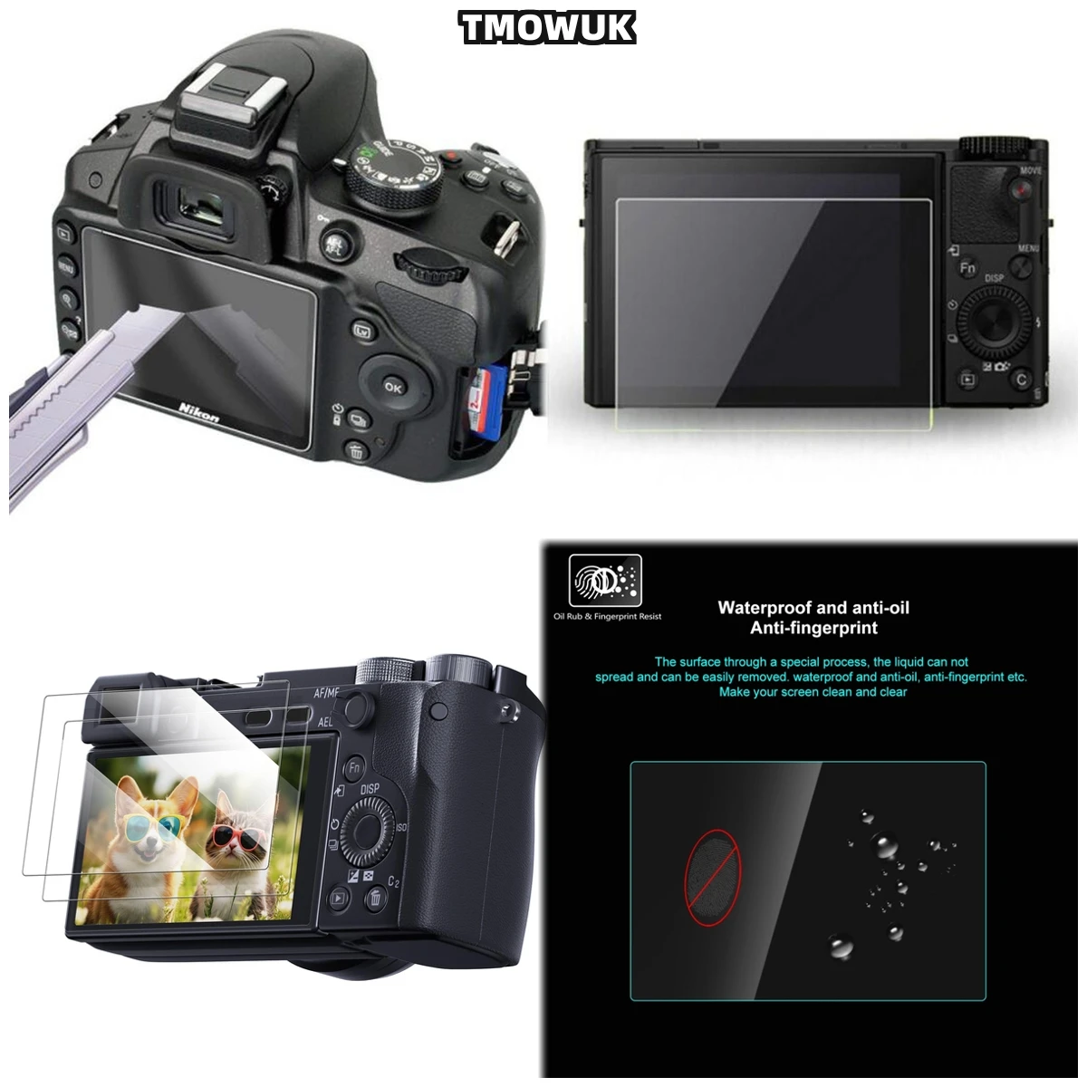 

For RX100 RX100IV RX100VII A9 A9II Anti-Scratch Tempered Glass Screen Protector 9H Hardness HD Clear LCD Film