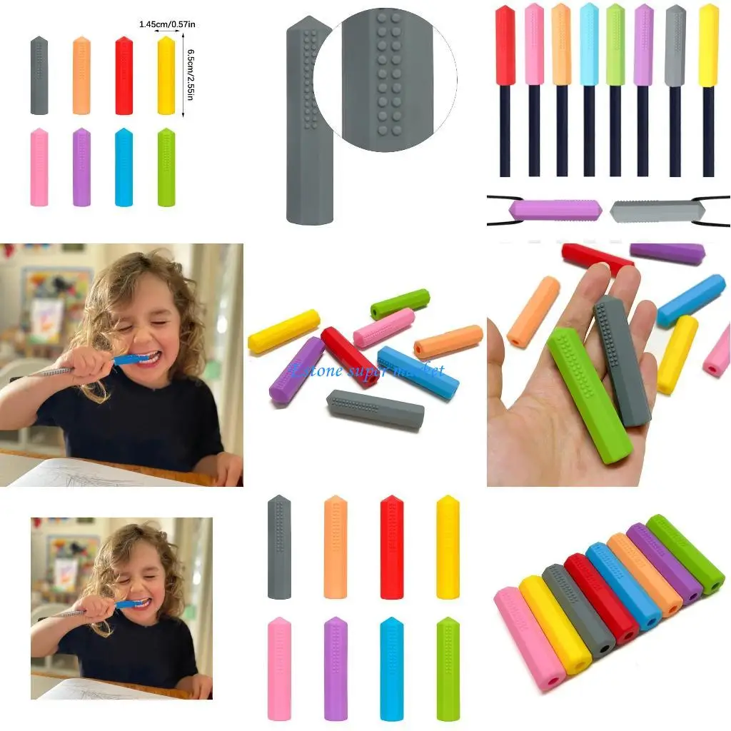 

090B Sensory Chew Baby Chew Toy Pencil Protector With Easy Clean Safe Design