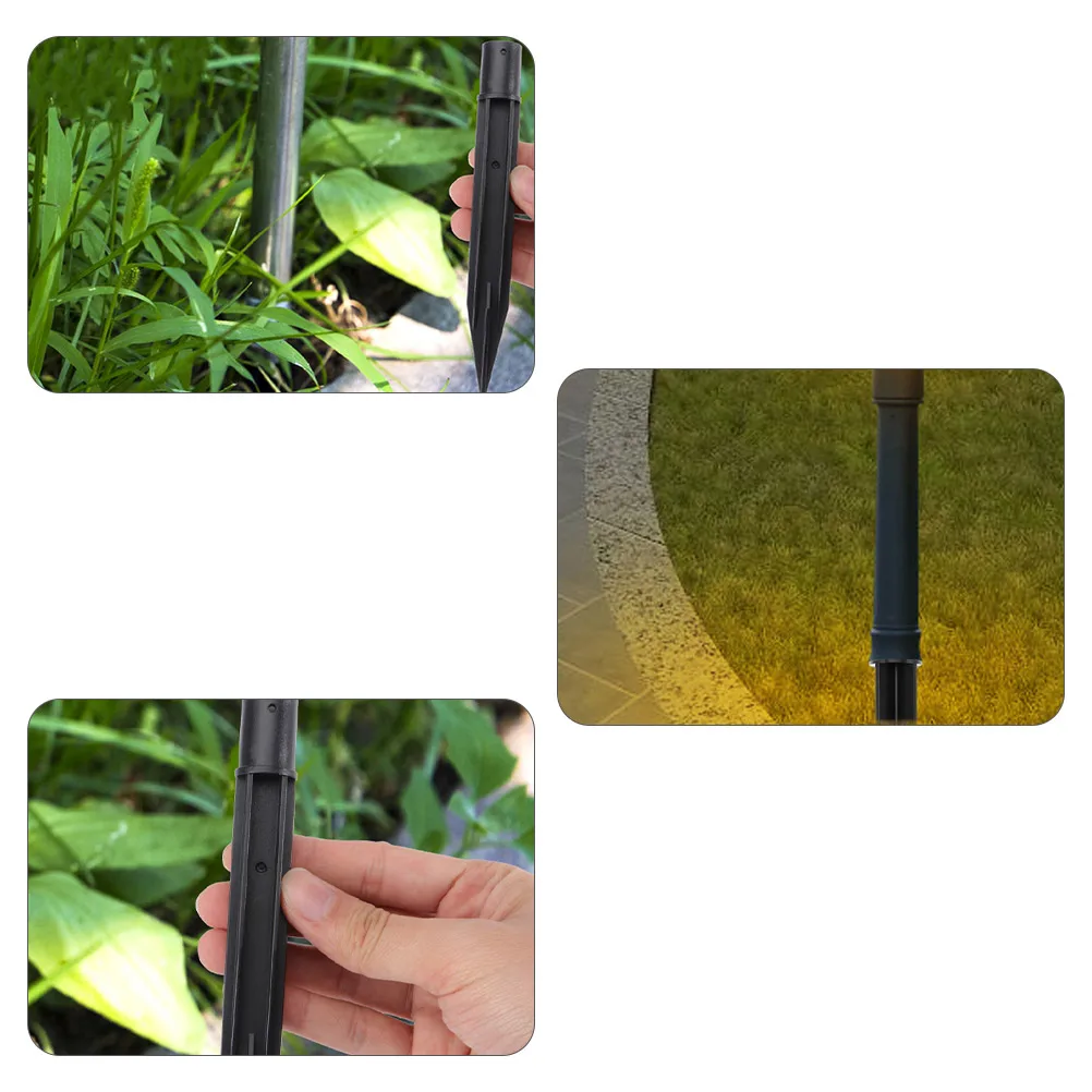 

10pcs Ground Stakes for Solar Lights Lawn Garden Yard Spike Plastic Wind Resistant Easy Install Outdoor Light Fixing Rod