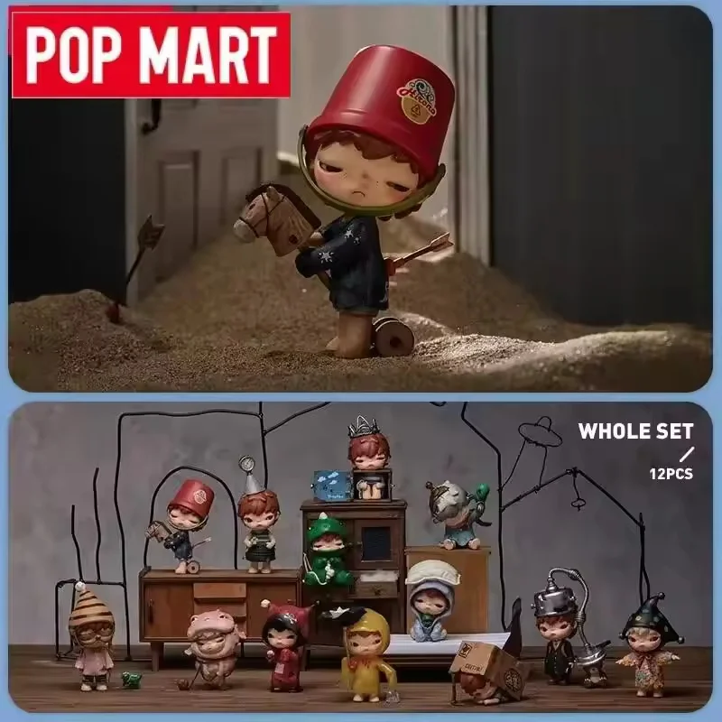 Pop mart hirono echo série cega caixa aleatória brinquedos kawaii anime figura de ação caixa caja surpresa caixa mistério bonecas meninas presente