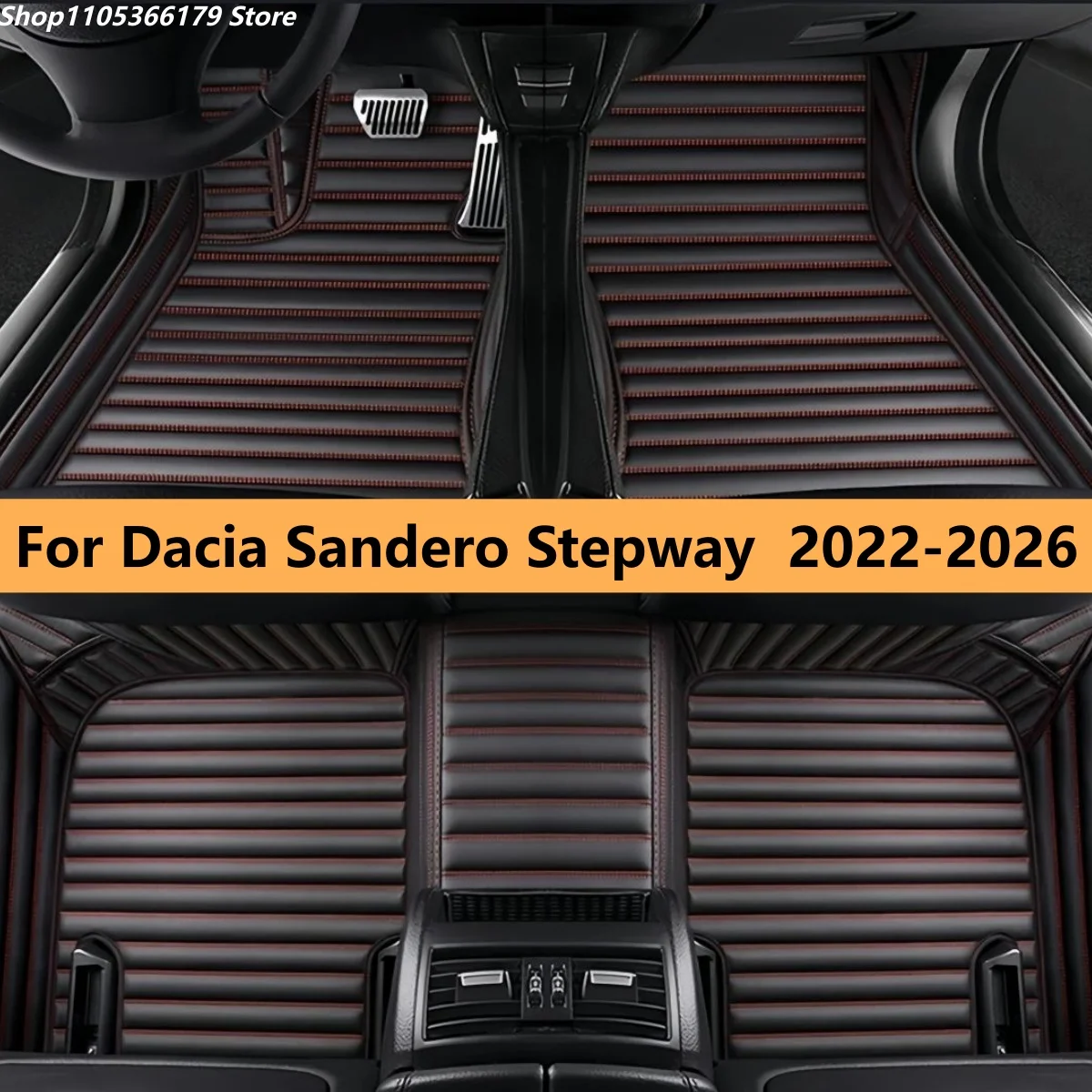 

Car Floor Mats For Dacia Sandero Stepway 2022 2023 2024 2025 2026 Rugs Carpets Full Set Auto Interior Part Accessories