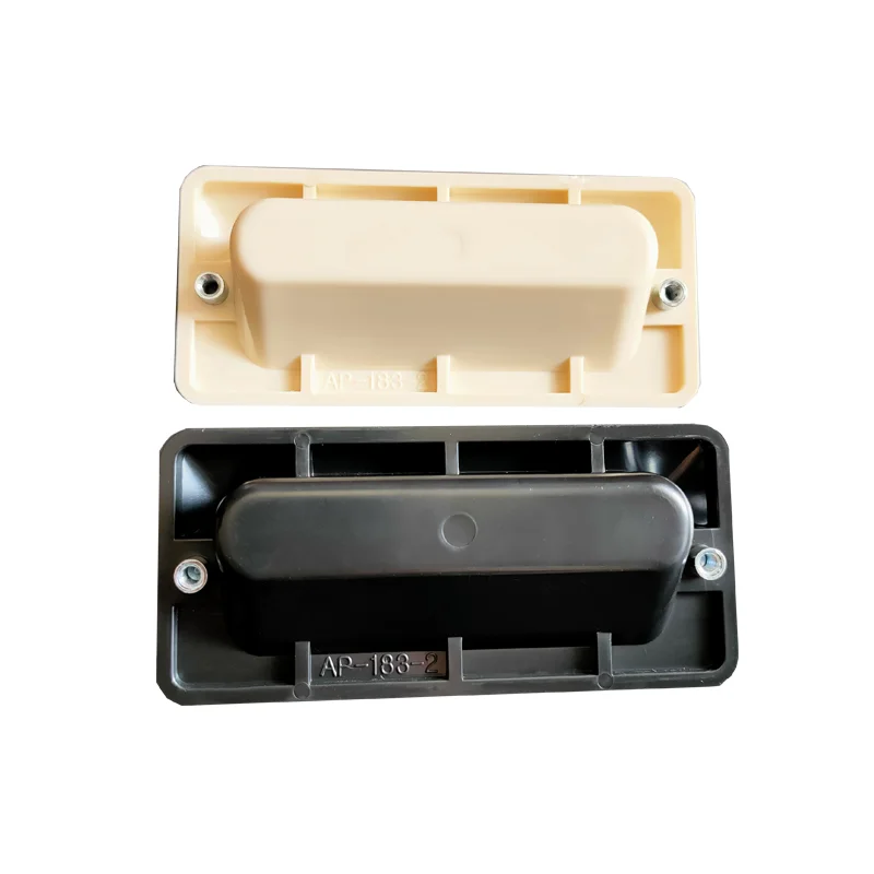 مقبض باب خزانة من البلاستيك الهندسي ABS مكون من ثلاث قطع مع مقبض باب صندوق كمبيوتر مخفي #3