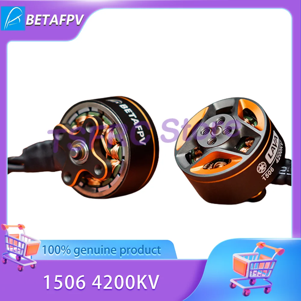 

BETAFPV LAVA Series 1506 34 мм/80 мм бесщеточный двигатель 4200 кВ гоночный двигатель пересечения аксессуары для БПЛА