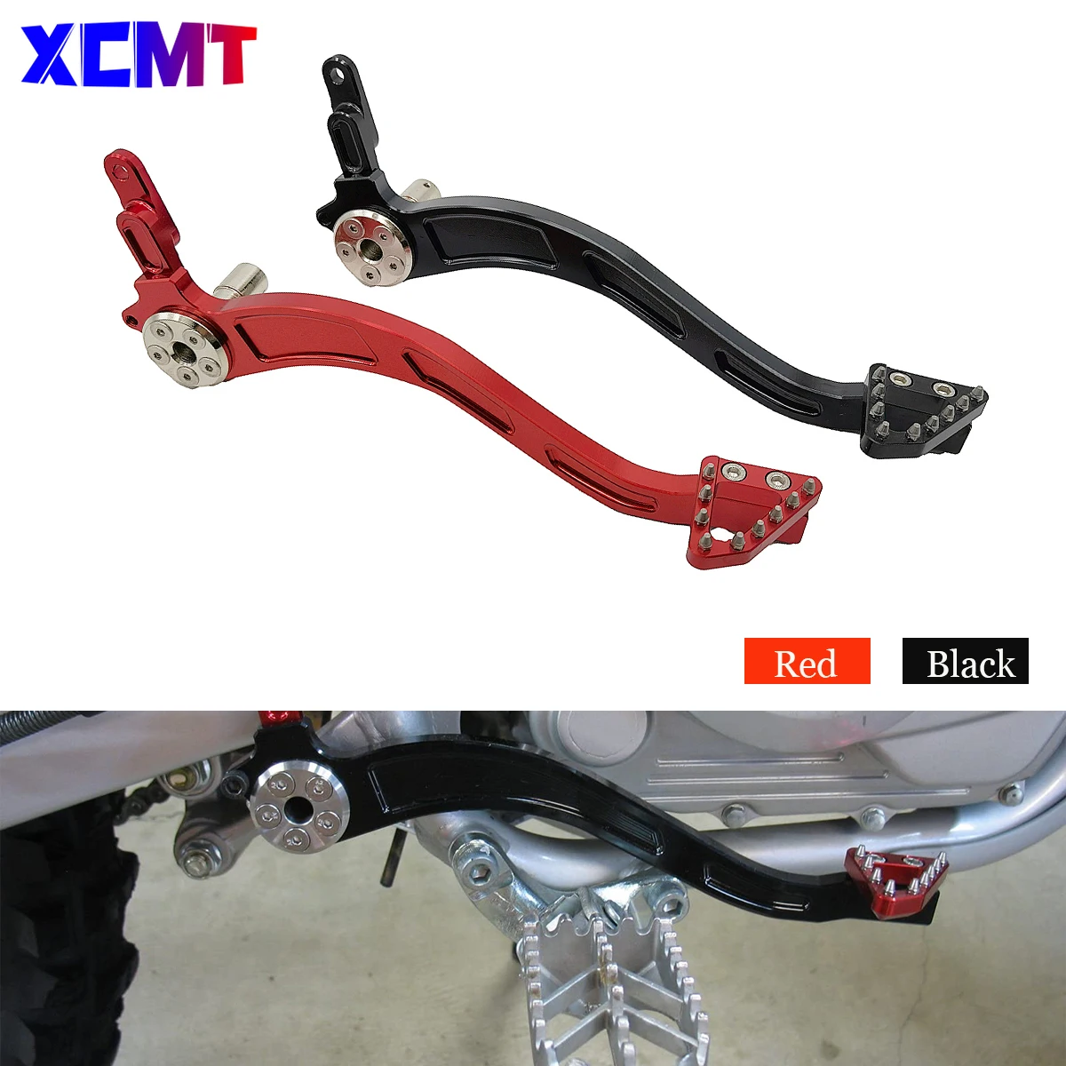 

Motorcycle CNC Aluminum Rear Brake Pedal Lever Enduro Dirt Pit Bike For Honda CRF 150F 230F CRF150F CRF230F 150 230 F 2003-2020