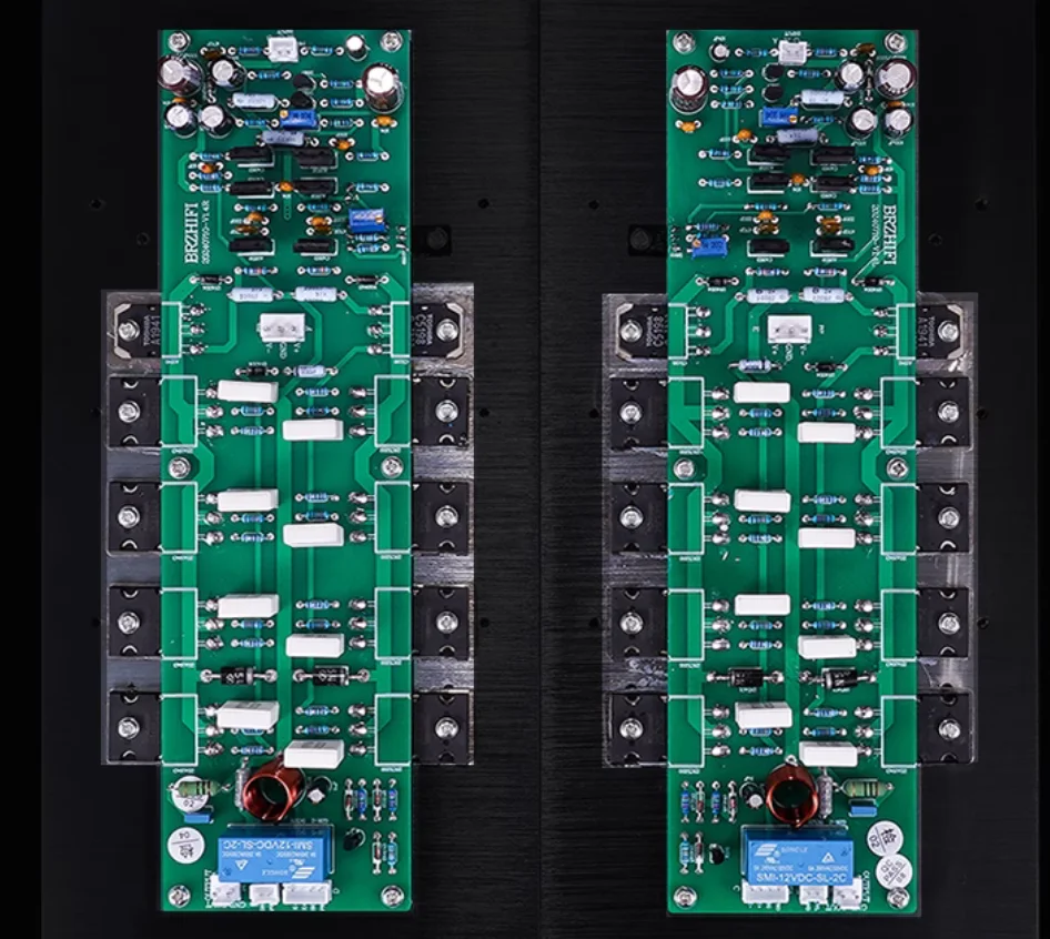 2024 New PA-80 High Power Combined Home HiFi  Class A and B Pure post Stage Amplifier VU meter shown amplifier 300W+300W