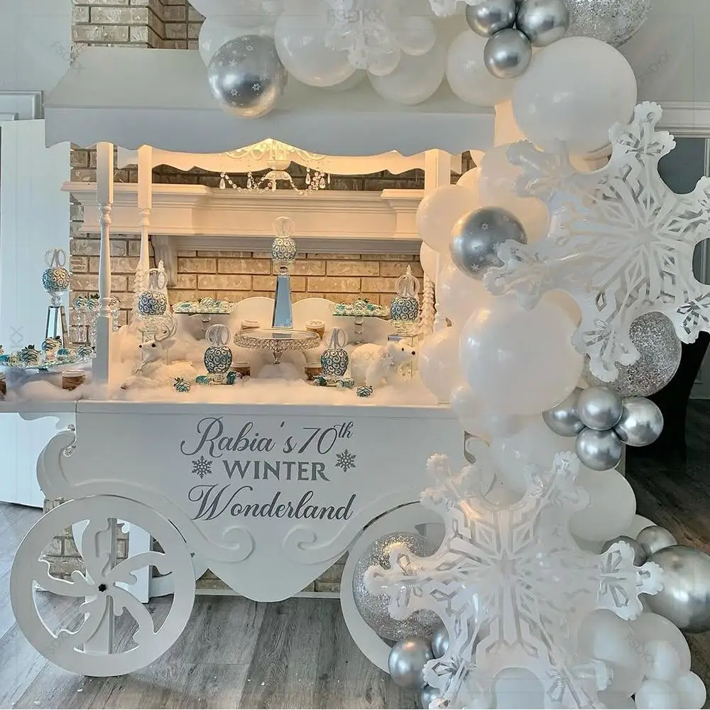 

2025 FSDKX New Design Modern Birthday Party Candy Cart Wheels Reusable Style