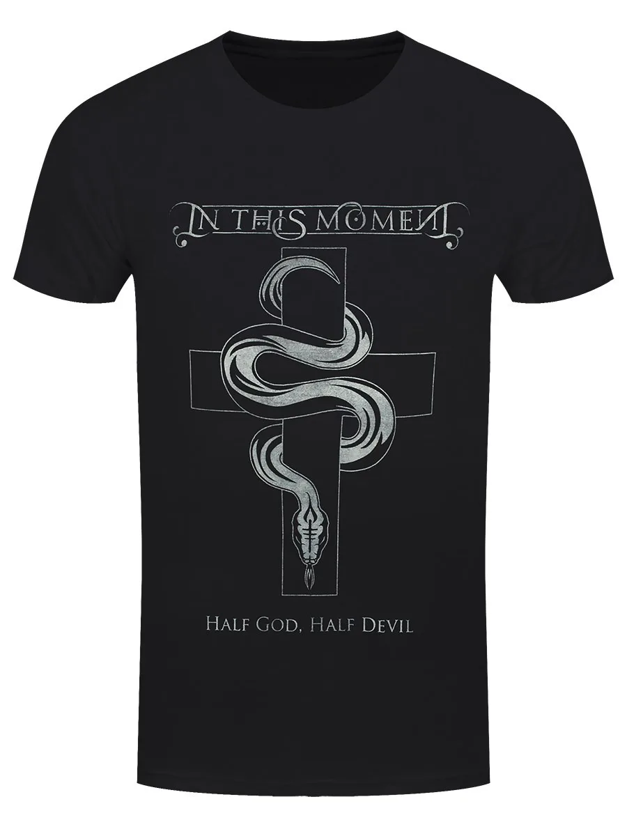 In This Moment Half God Devil T-Shirt Short Sleeve Black Men S to 5XL BE714