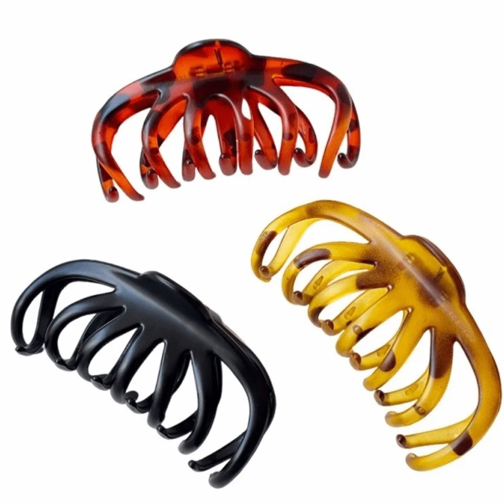 

Vintage Claw Clips Strong Grip Non-Slip Leopard Print Clip French Elegance Tortoiseshell Hair Clip Multiple Hairstyles