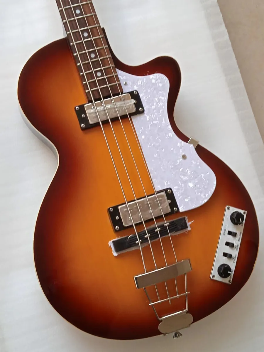 High Quality Hofner 4 Strings Electric Bass Guitar 500/2 Model Glossy Sunburst Color in Stock