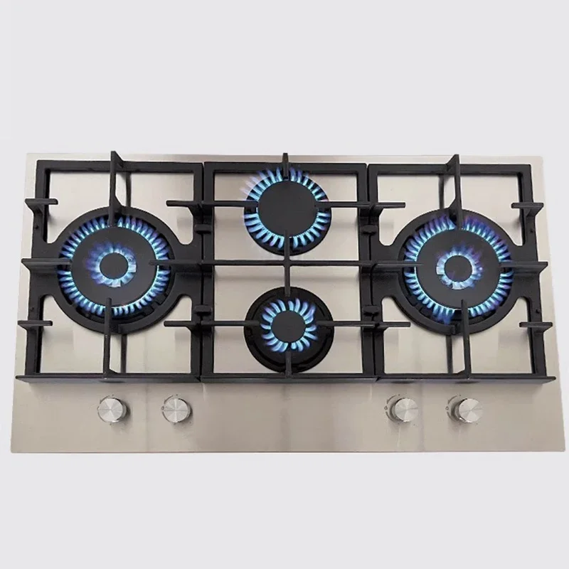 Four-burner gas/coal stove Built-in household natural gas stove European stainless steel gas stove