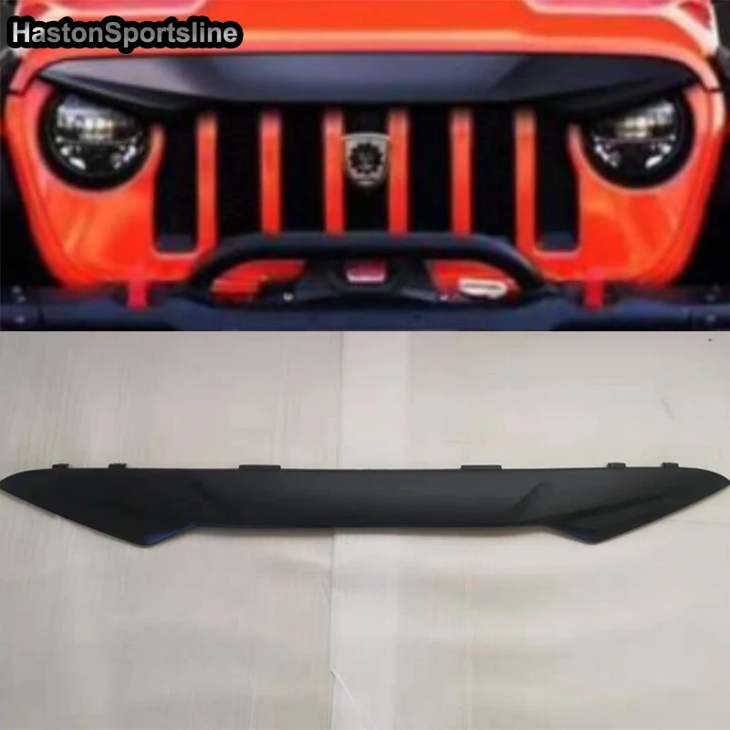 

For Jeep Wrangler JL Grille Trim Matt Black 2018 2019 2020 2021