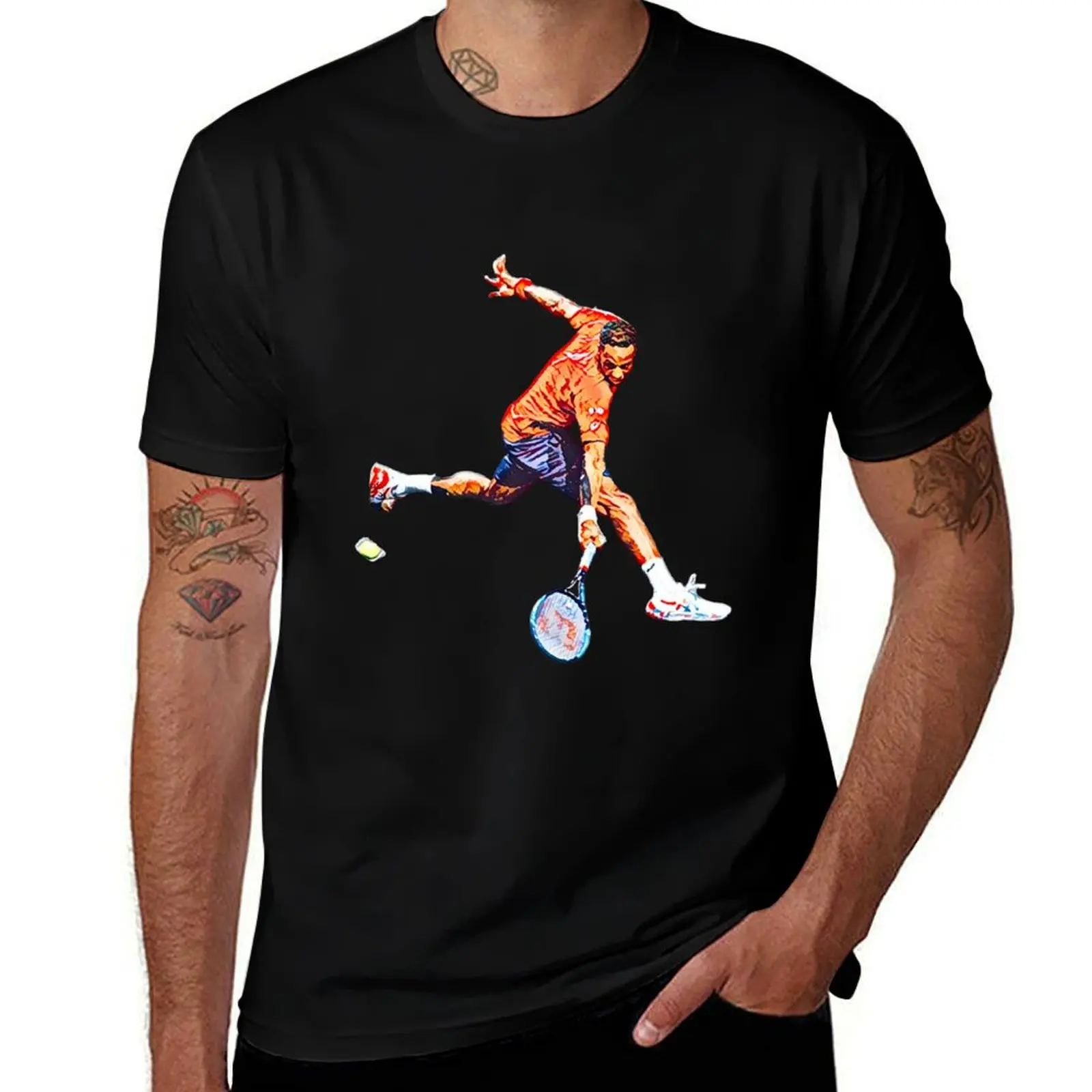 

Gael Monfils T-Shirt man t shirts graphic g man t shirts for men cotton t shirt man T-Shirt