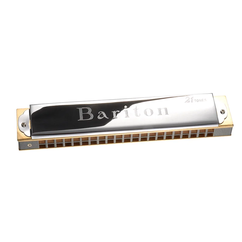 Tombo Bariton Harmonica 21 Tones No. 1821 21 Holes Mouth Organ Professiona Armonica Wood Comb Harp Key of C Musical Instruments view 2