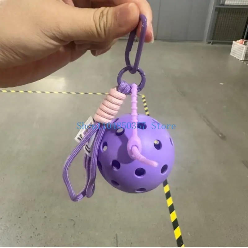 652F Pickleballs Keychain Accessory Pickleballs Keyring For Everyday Use And Sports
