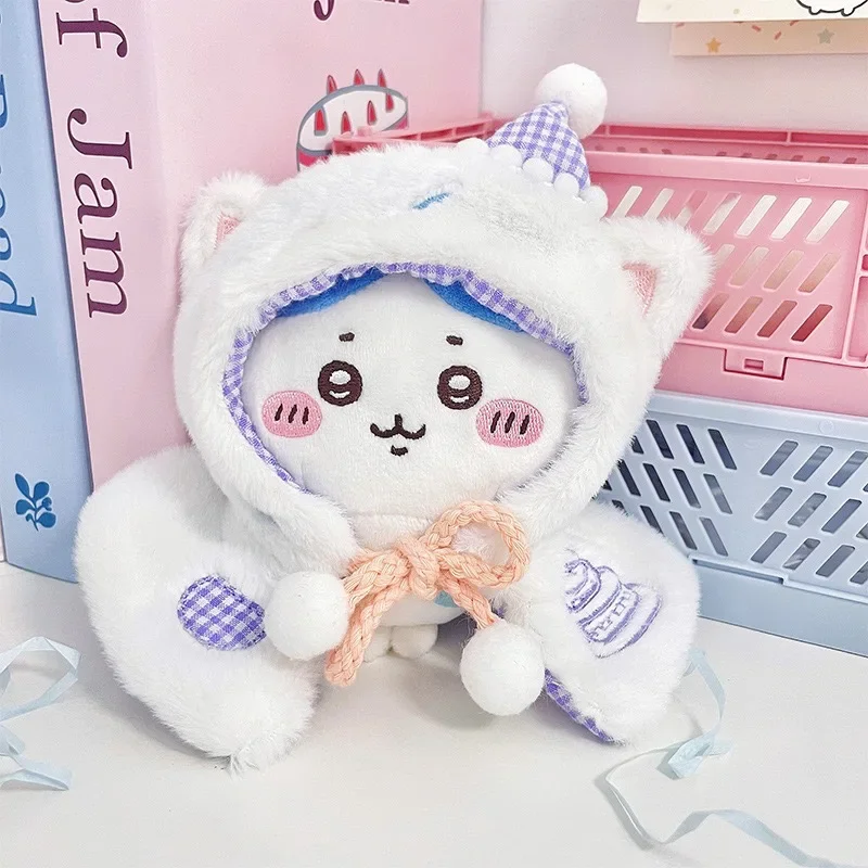 Ropa de bebé con cuerpo de animal y estrella de mar de 10cm, capa para la cabeza, ropa para bebé de 10cm, capa pequeña para pastel, disfraz de muñeca de algodón