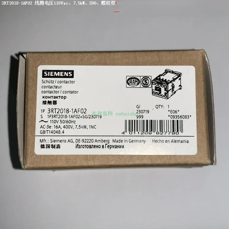 3RT2018-1AF01/1AF02 3RT2018-2AF01/2AF02 Schütz