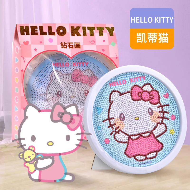 Sanrio Crystal Diamond Decorative Painting 5D DIY  Kit Kuromi Couple Birthday Gift Hello Kitty Diamond painting Cinnamoroll