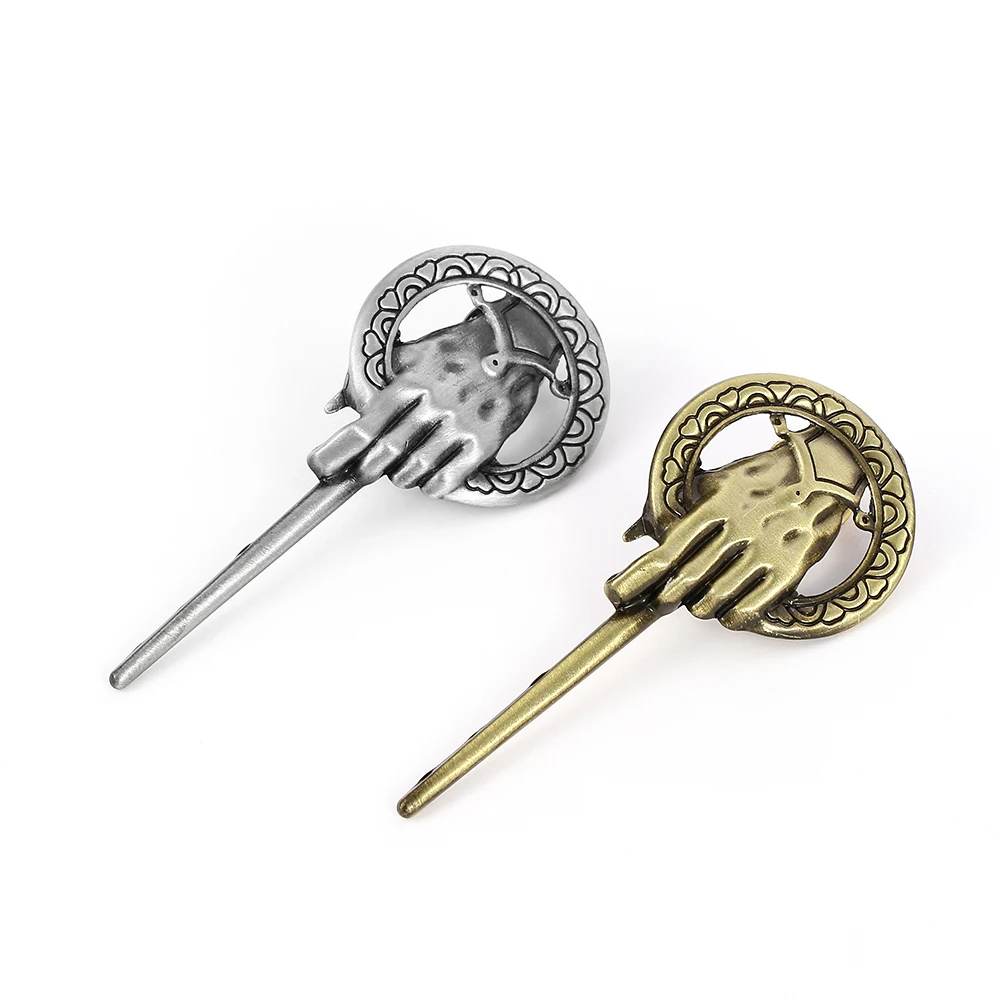 2 Pcs Animal Mace Hand Brooch Fashion Metal Badge Backpack Clothing Jewelry