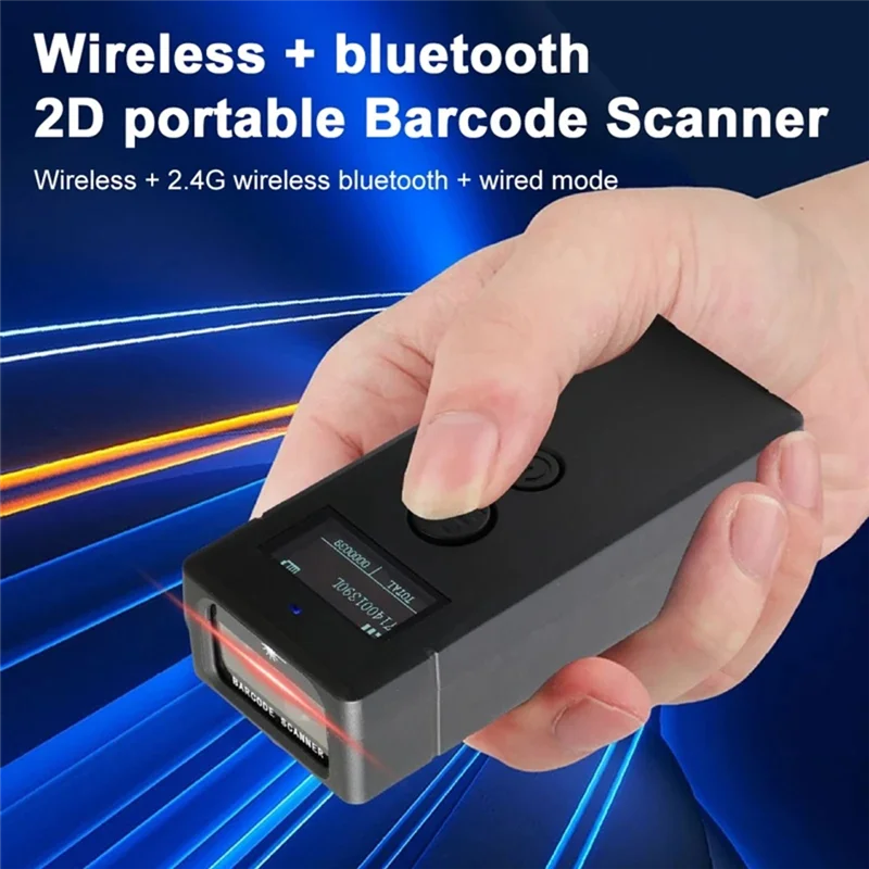 Neu-Bluetooth Mini 2D Barcode Scanner 2,4G Wireless Barcode Modul Android IOS USB Scanner 120 FPS
