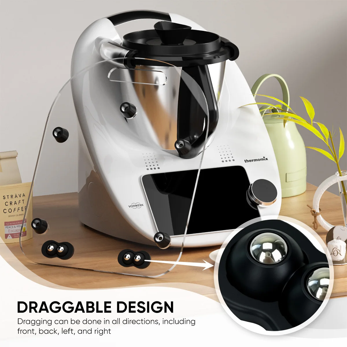 Thermomix TM5 TM6 Mixer Processor Sliding Pad Countertop Appliances Assisted Sliding Pad Kitchen Sliding Pad Kitchen Parts - view 4