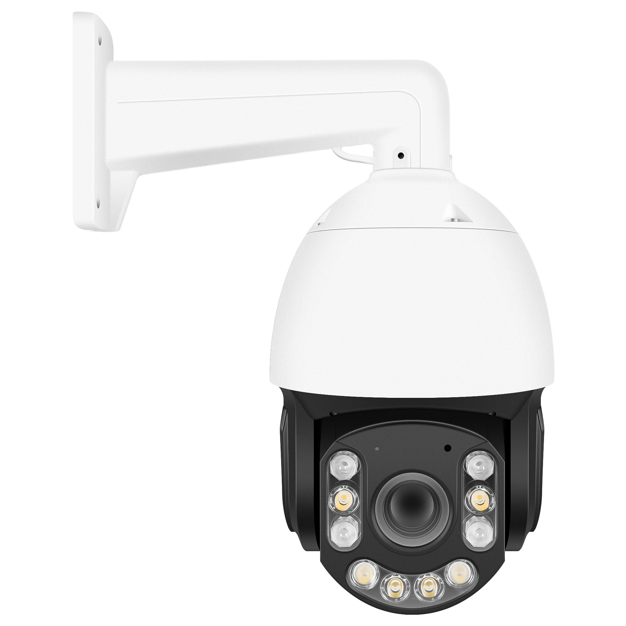 

2026 7inch 4K PTZ PoE IP Outdoor Camera-25x Optical Zoom, Auto Tracking, Face Detection, Dual Light Full Color With Two Way Au