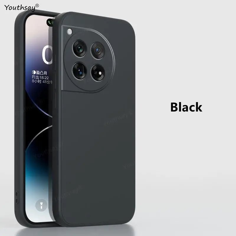 For Oneplus 12 Case Oneplus 12 11 10T 10 Pro Cover Coque Funda Original Liquid Silicone Soft Phone Bumper Oneplus 12 image 2