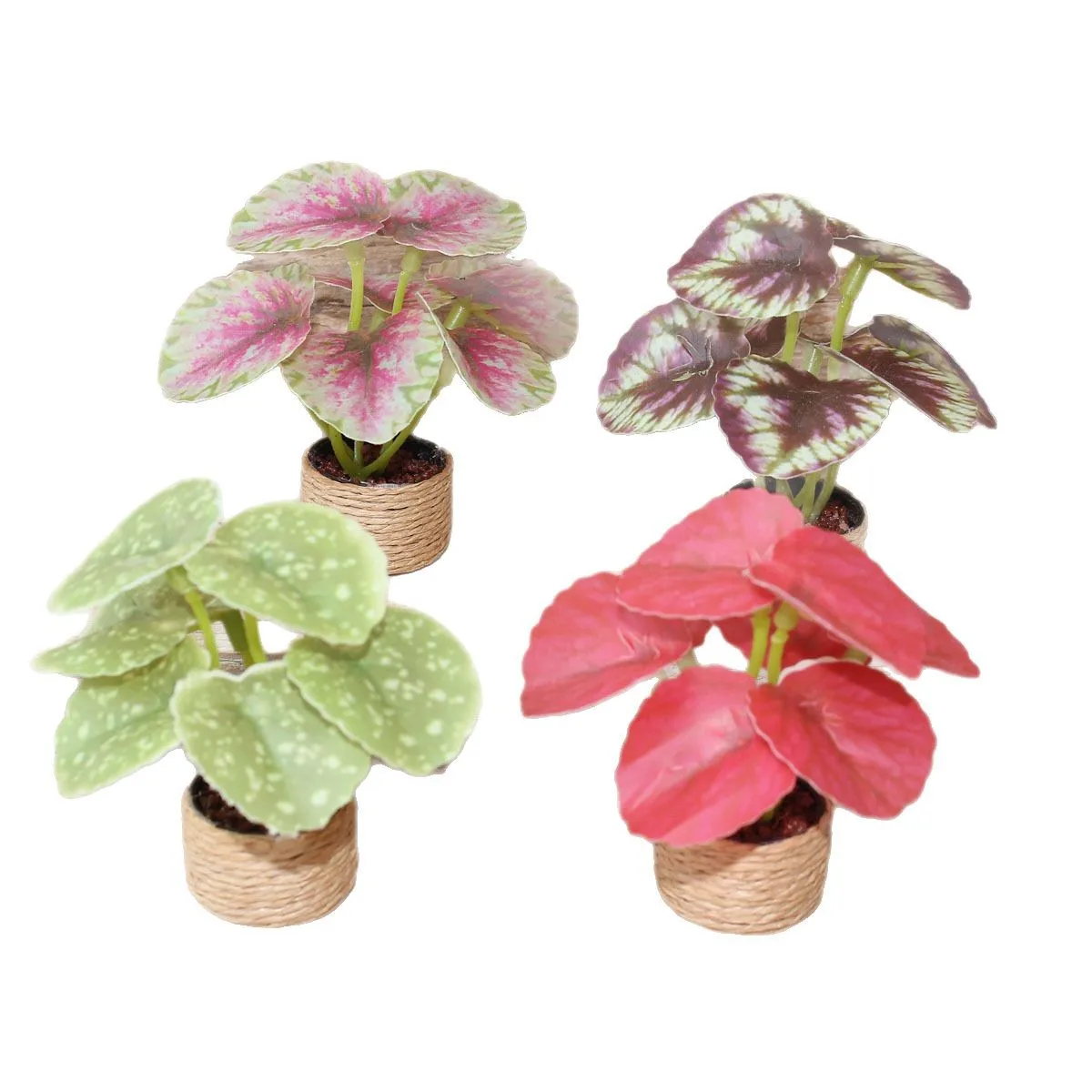 

Mini Artificial Quince Creative Small Flower Pot Plant Model Miniature Toys Landscape Dollhouse DIY Decorations Doll Accessories