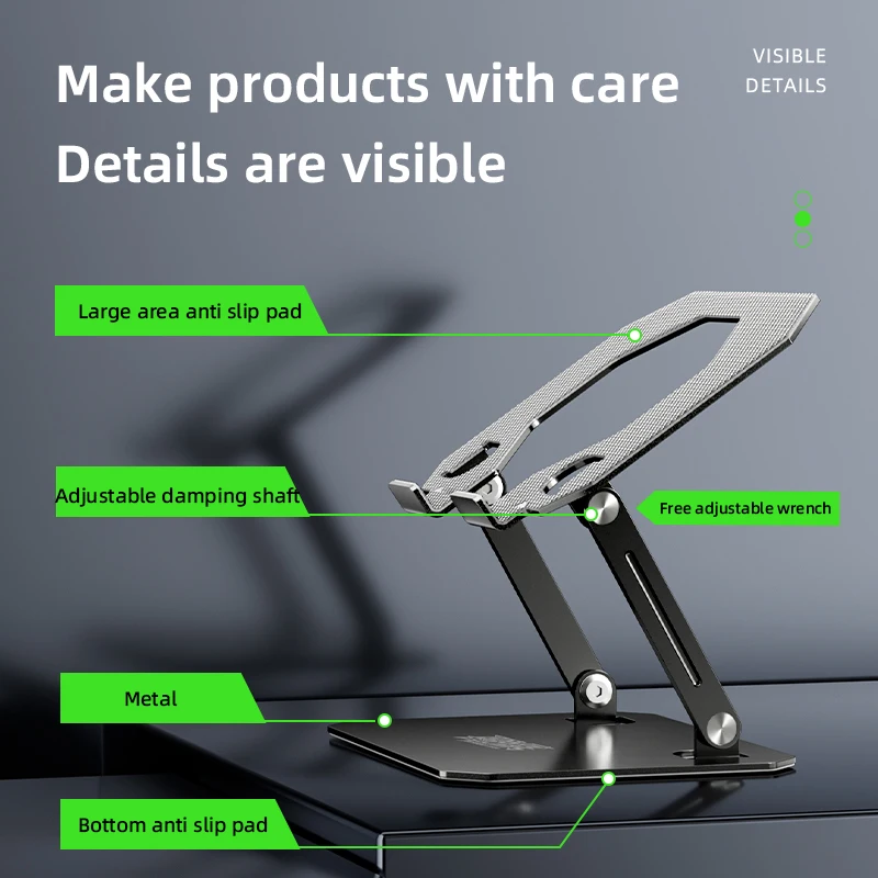 

Large-Sized Large Area Hollow Heat Dissipation Foldable Desktop Game Notebook PC Laptop Tablet Stand Holder