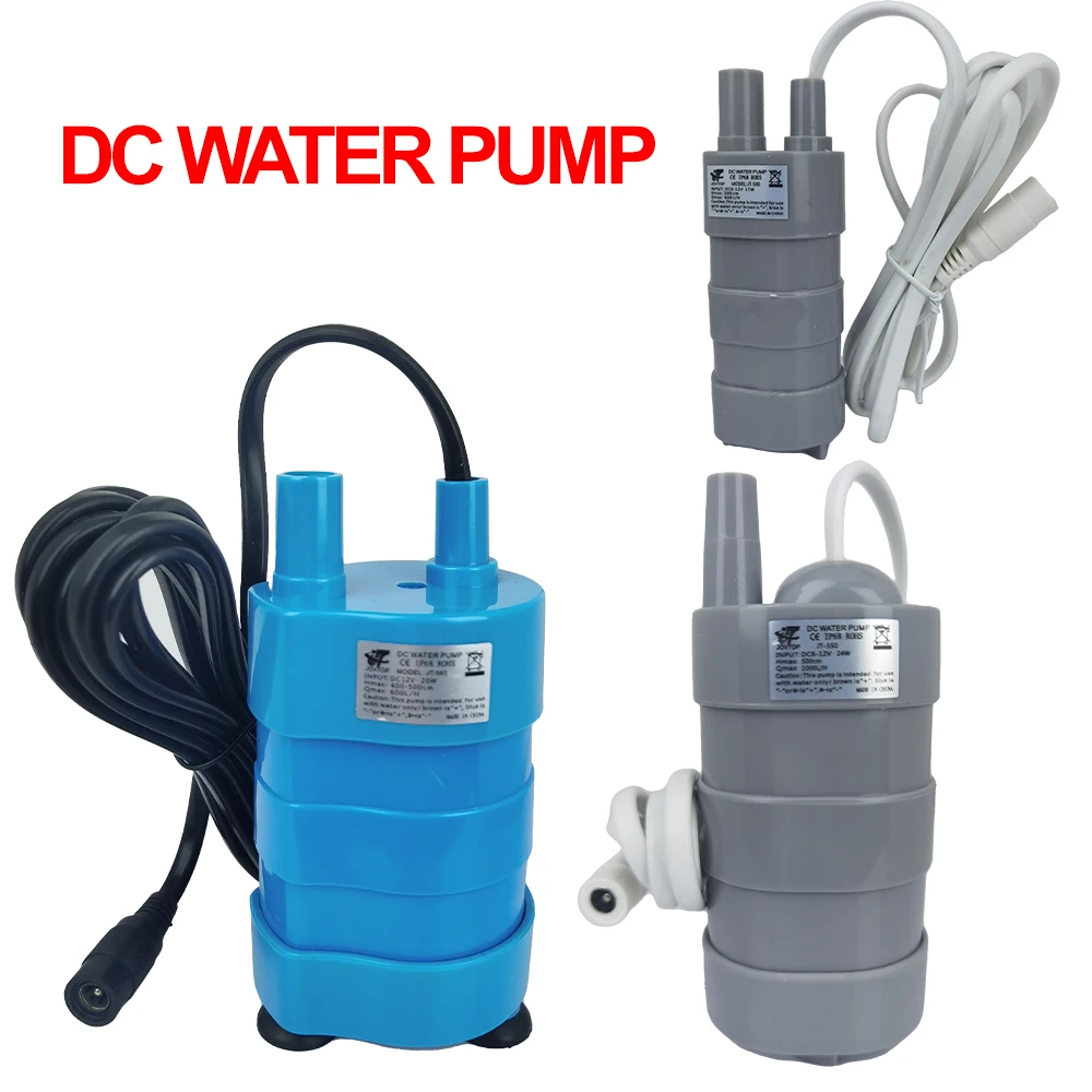 

Погружной насос DC12V Super Motor, 5 м, 600/1000 л/ч, небольшой насос, подходит для охлаждения режущего станка, подачи воды в душе