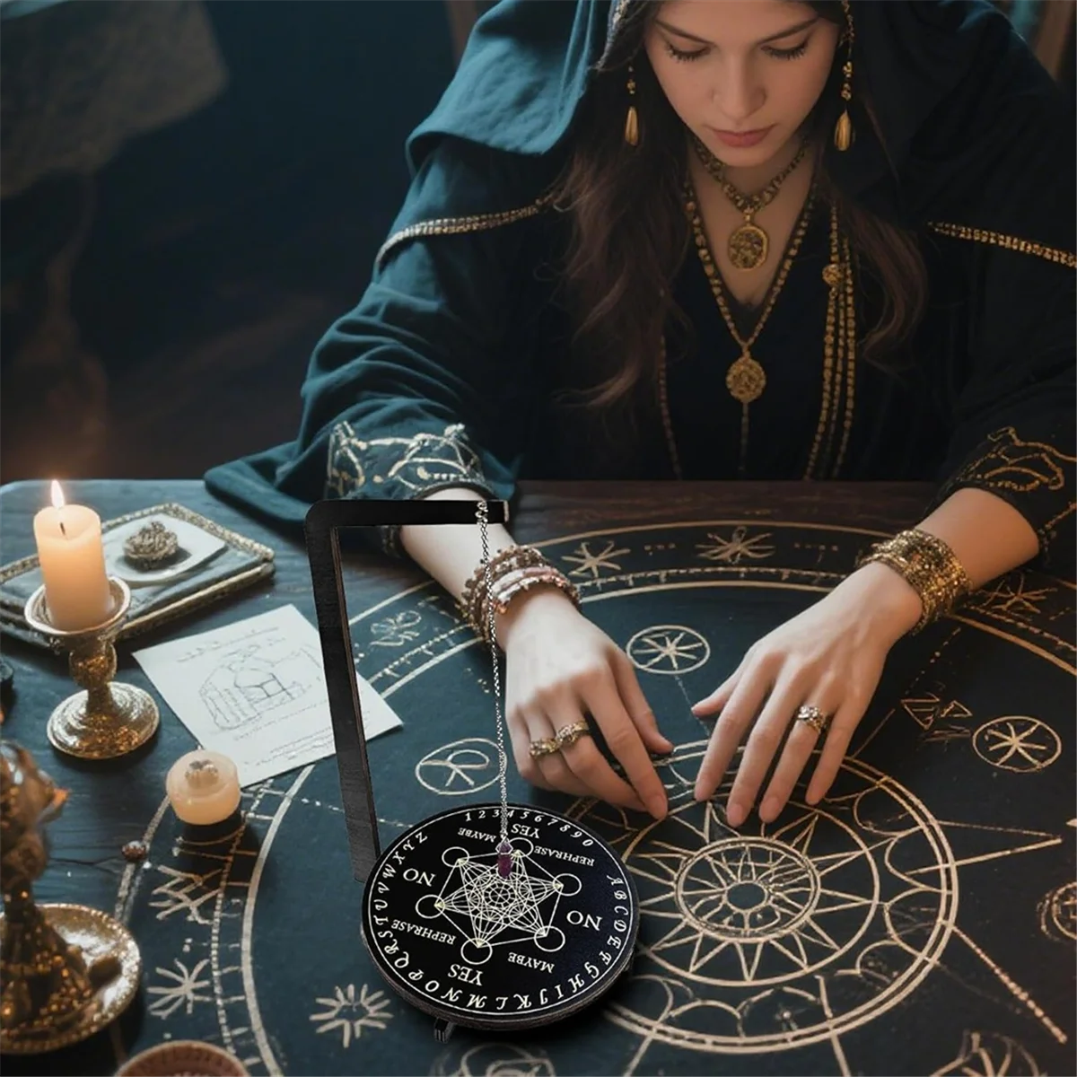 حامل عرض البندول Y31A، حامل البندول الصخور وأحجار الزينة، حامل عرض كريستال المجوهرات، لإعداد القراءة B