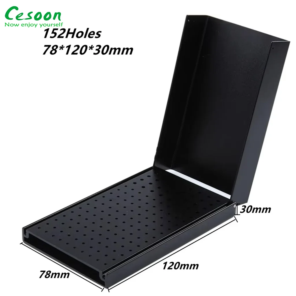 152/76/40 Holes Dental Burs Holder Block Cleaning Stand Autoclave Sterilizer Disinfection Case Bur Box Aluminium Alloy Organizer