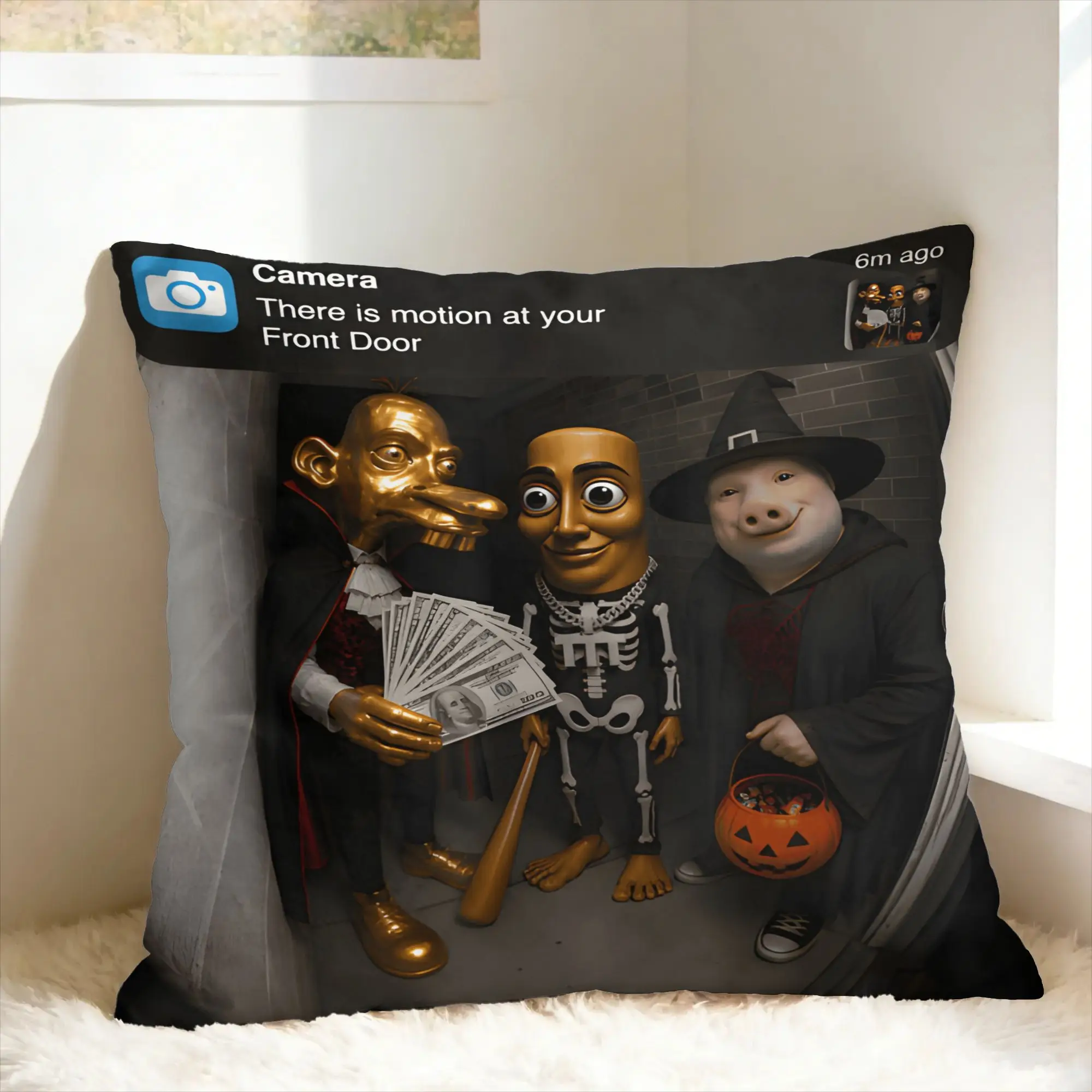 Pillow Cover Neegy Meme Funny Internet Brainrot Gen Z  Novelty Pillow Case For Sofa Bedroom Home Decor Pillowcases