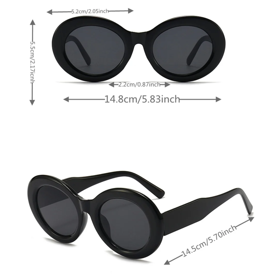 New retro oval sunglasses sunglasses for men and women