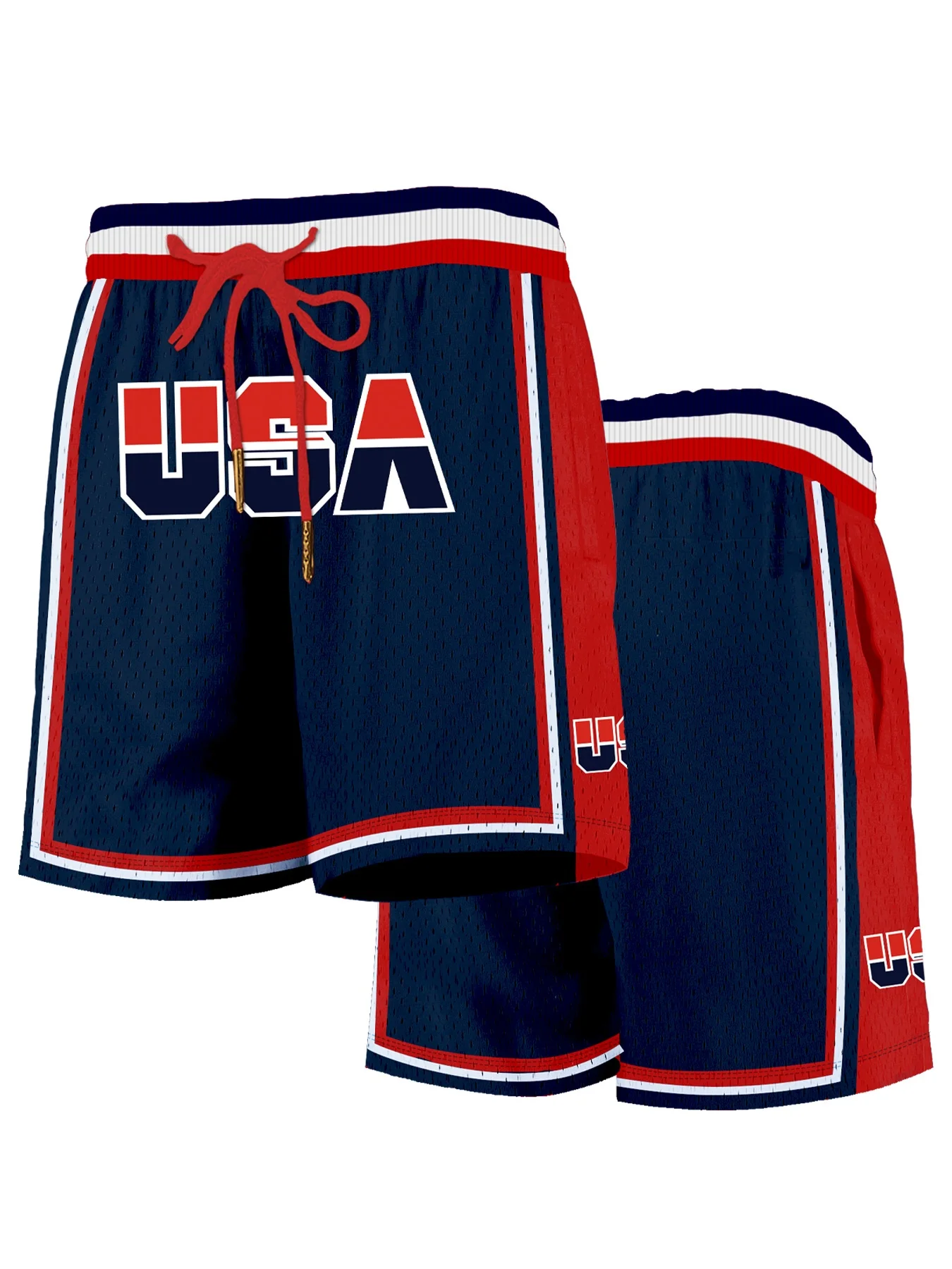 

2026 mens patriotic shorts breathable quick dry Y2K oversized leisure suitable for fitness and daily exercise