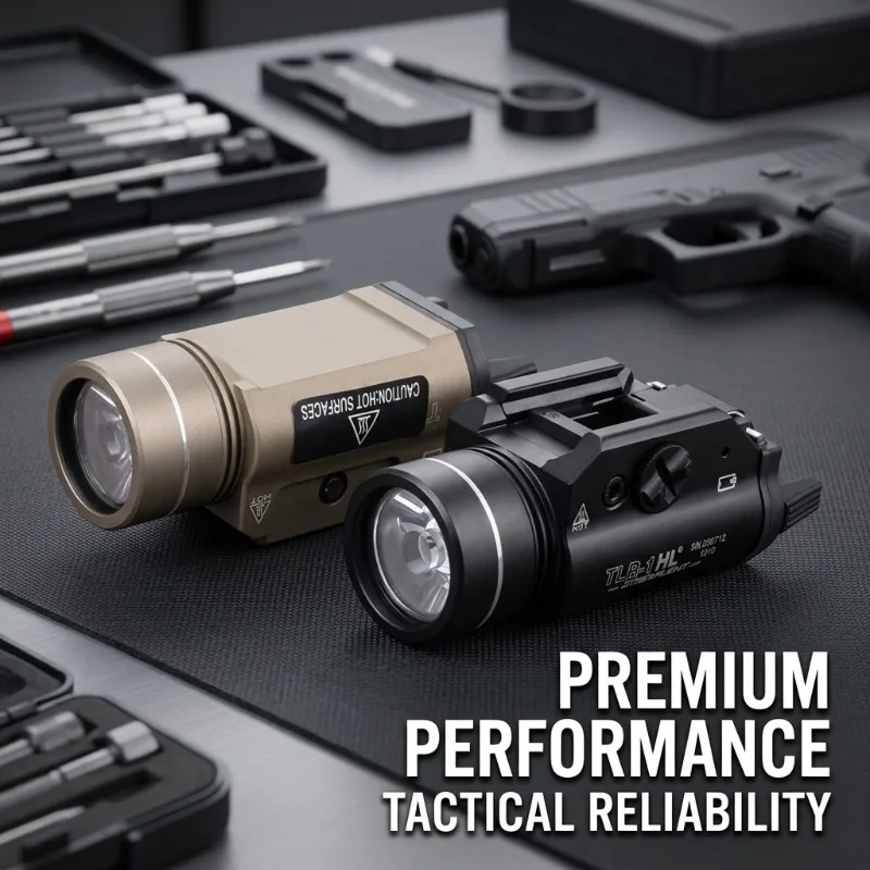 

1000 Lumens Tactical Flashlight LED Scout Light with Strobe White Light for 20mm Rail Mount Hunting Accessories Lantern