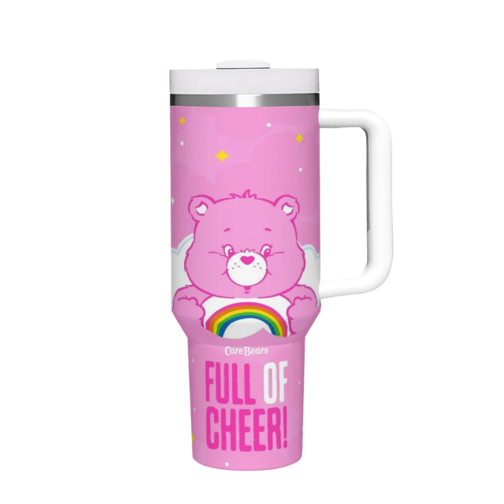 

Уход за медведем 40 Oz Ultimate Tumbler с ручкой и соломинкой, вакуумный изолированный стакан