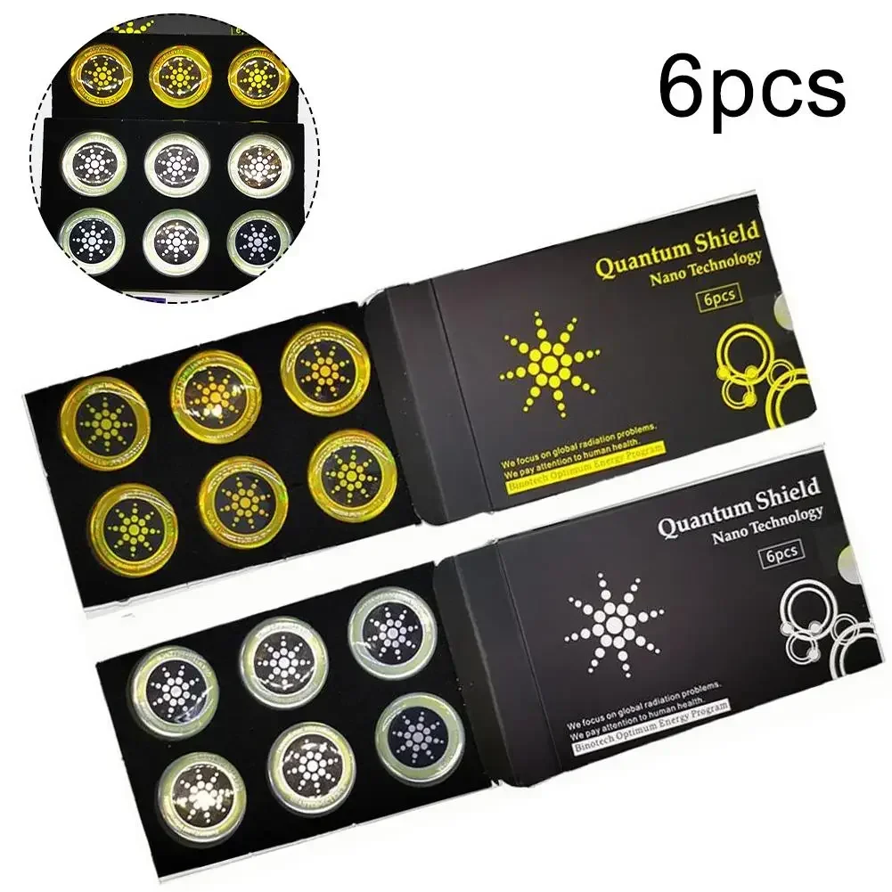 Quantum Anti Radiation Shield 5G EMF Protection - هواتف أجهزة الكمبيوتر المحمولة - 6 ملصقات مكيفات ثلاجات وأفران الميكروويف