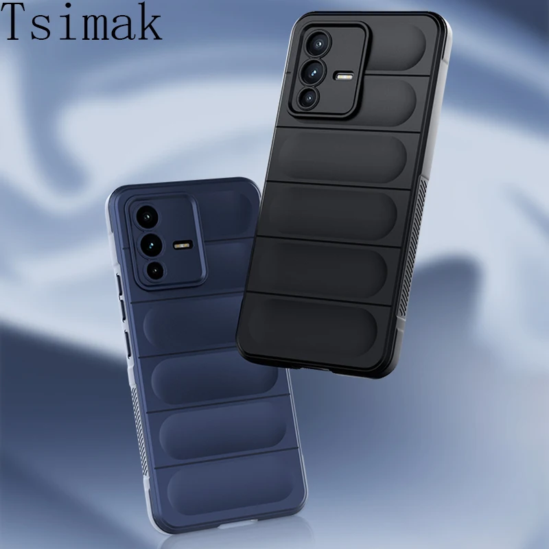 

Shockproof Case For VIVO V23 V25 V25E V27 V27E Y16 Y22 Y22S Y35 2022 S12 S15E S15 S16E S16 Pro Phone Cover Silicone Back Coque