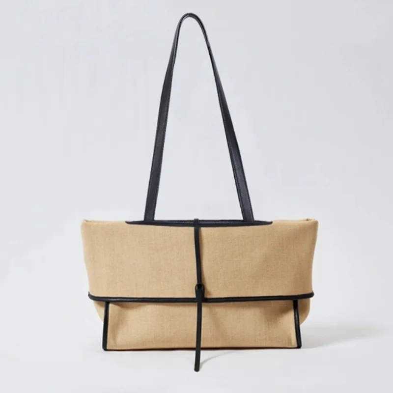 

Складная холщовая большая сумка, сверхлегкая женская сумка для покупок большой вместимости, женская высококачественная сумка через плечо для путешествий