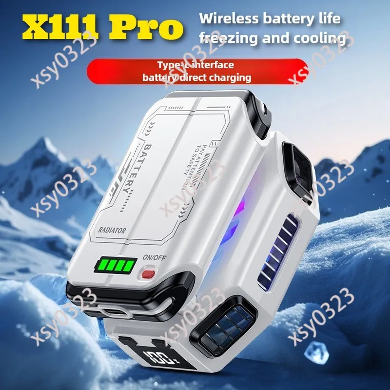 

Universal Phone Radiator,Built-in 1800mAh Battery Magnetic Semiconductor Game Cooler