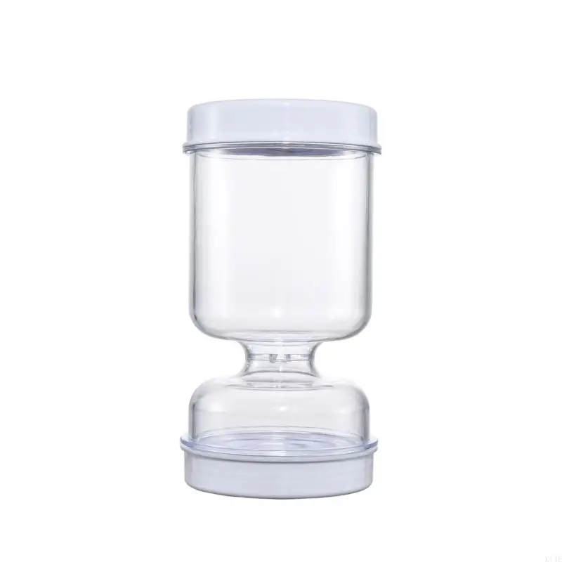 K1AE Hourglass Pickles Jar Dry and Wet Dispenser Pickles Hourglass Jar Cucumber Container for Kitchen Juice Separator