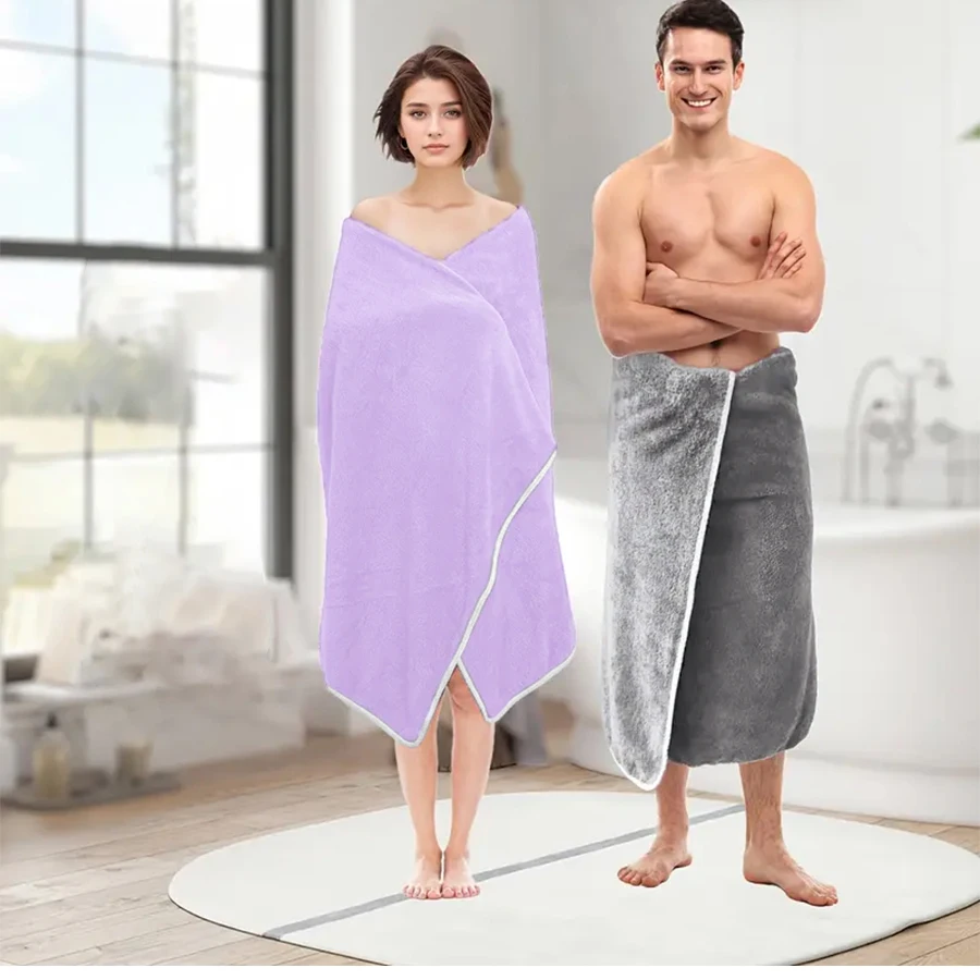 Extra Large Size Coral Fleece Bath Towel Quick Dry Ultra Soft Beach Towel Couple Square Scarf Bath Towel Sandproof Towel