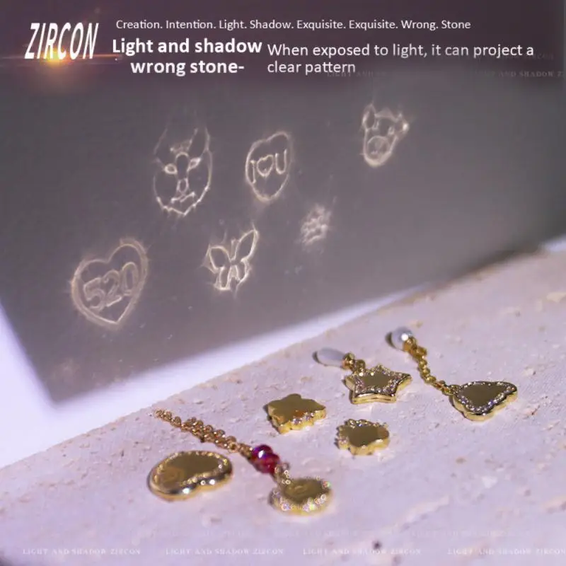 الزركون مسمار الفن مجوهرات مسمار حجر الراين ضوء الظل الإسقاط سلسلة قلادة مانيكير مسمار الفن الديكور مسمار الملحقات