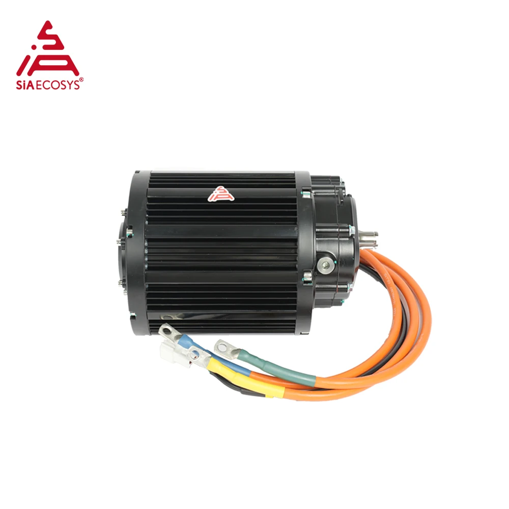 QS138 90H V3 4KW 7200rpm Motor Engine With 1:2.35 Gear Box Mid Drive Motor Kits With Fardriver ND96680 96V Controller