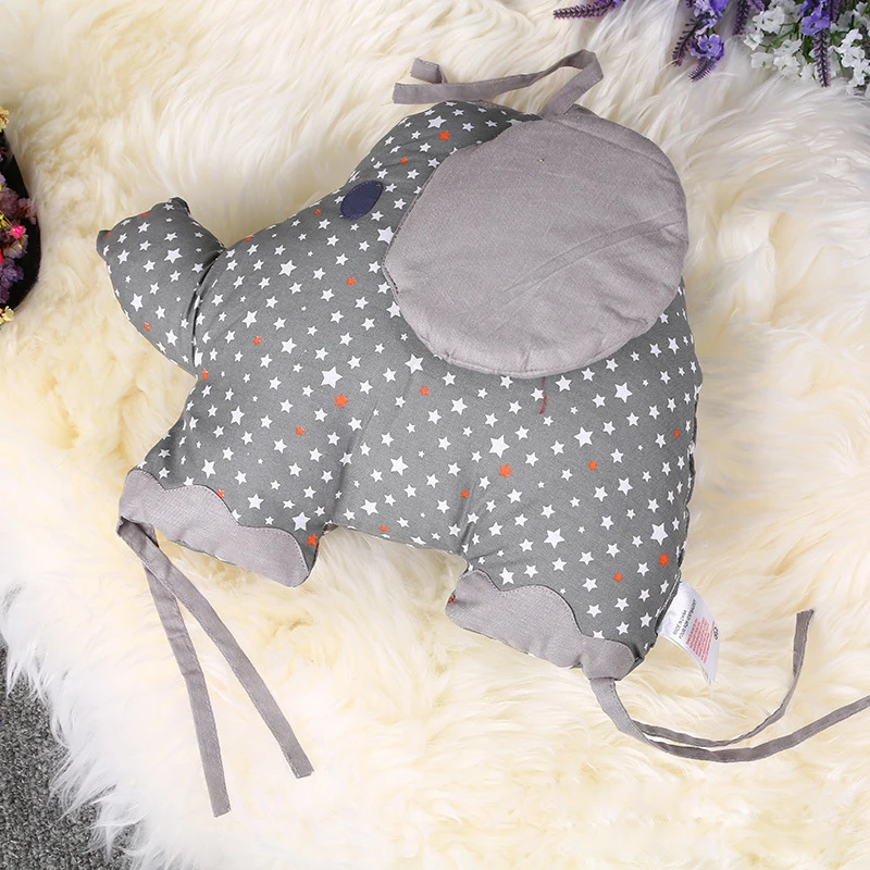 Baby Bed Bumper Cushion Cotton Cartoon Elephant Infant Crib Bumper Soft Baby Bedding Around Protector Room Decoration 6PCS/Set