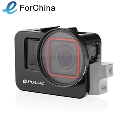 For Insta360 Ace Pro / Ace PULUZ Metal Cage Adapter Frame with 52mm UV Filter & Adapter Ring