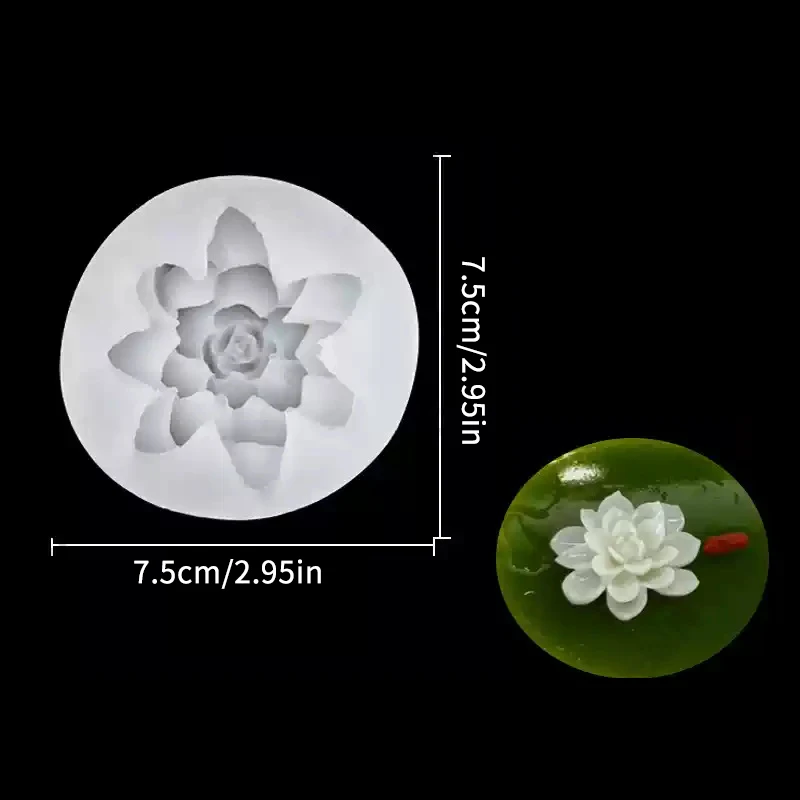 蓮の花のシリコーン型,日曜大工のキャンドル,石膏,装飾品,型,手作り石鹸,キャンドル製造用品