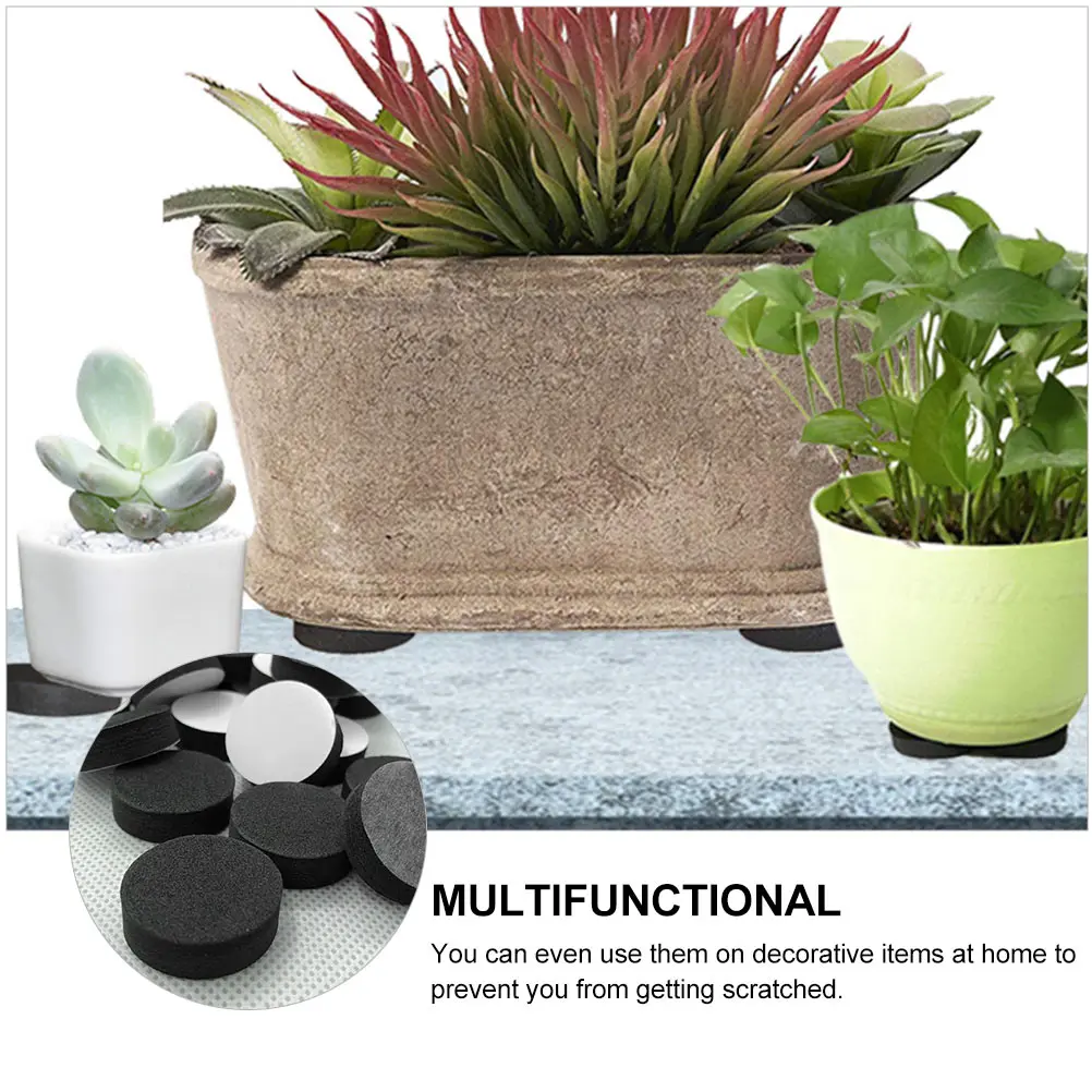 

48pcs EVA Foam Pads Plant Pots Adhesive Round Mats 24 Pieces Set Shock Resistant Durable Flower Pot Accessories Gardening Tools